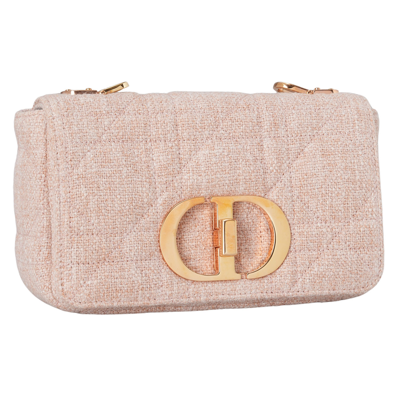 CHRISTIAN DIOR(USED)디올 트위드 카로 백 미듐